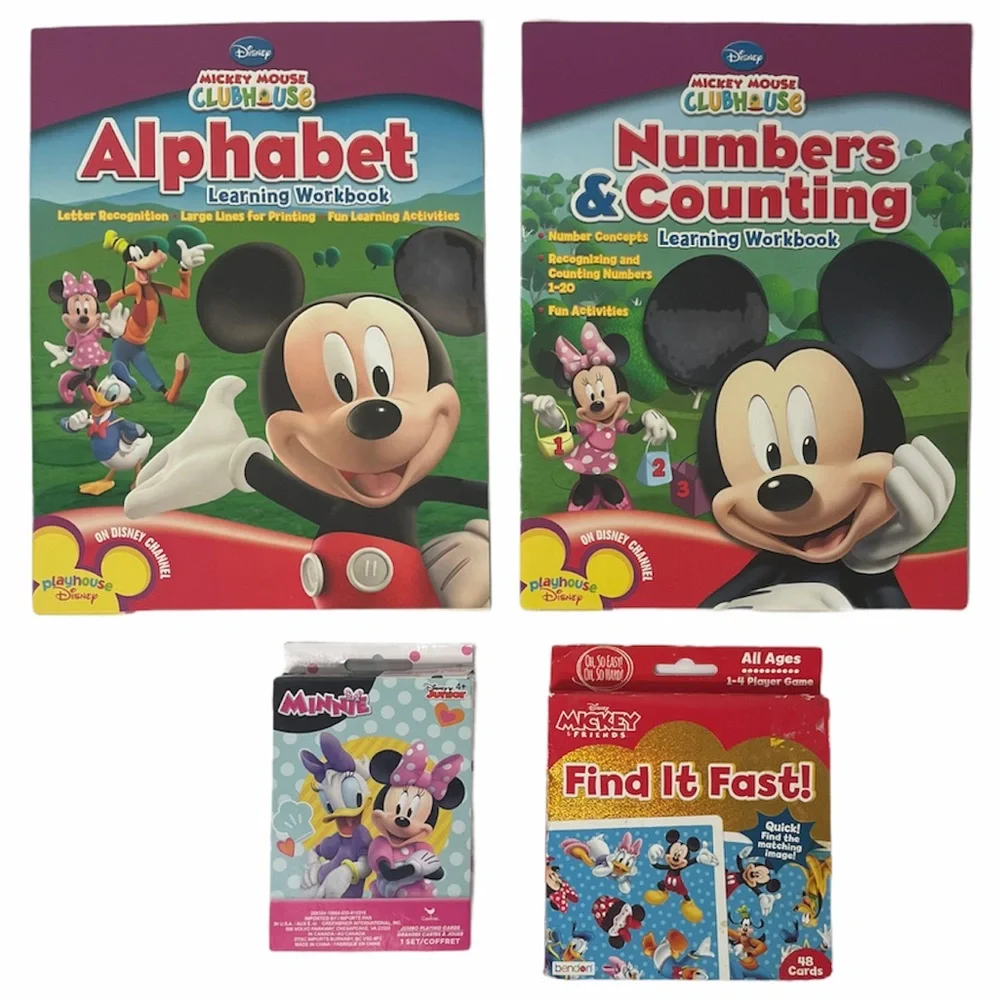 Mickey Mouse Book & Card Learning Game Set